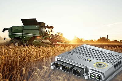 Auf der Agritechnica 2019 stellt B&R X90-Steuerung mit integrierter Sicherheitstechnik für Agrarmaschinen vor. © B&R 