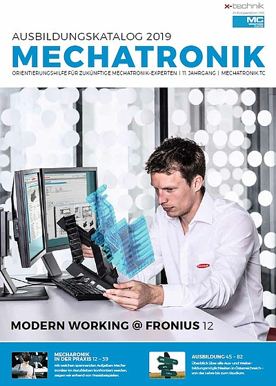 Cover vom Ausbildungskatalog 2019 Mechatronik 