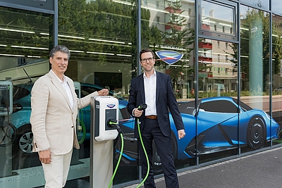 KEBA und Automobili Estrema geben Partnerschaft bekannt © KEBA Energy Automation GmbH