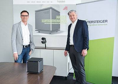 Wintersteiger CEO Dr. Florestan von Boxberg (rechts) und Daniel Steininger (General Manager) © Wintersteiger